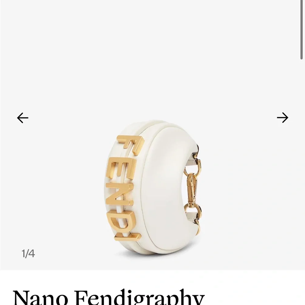 Fendi Gold Accent White Key‎ Holder
